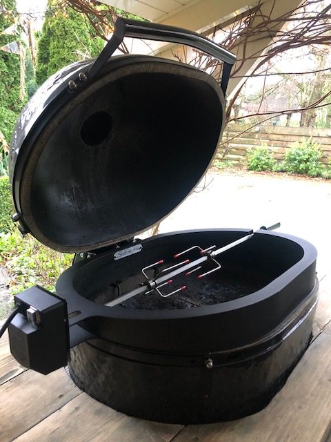 Kamado rotisserie – Spit on Fire Primo Ovaal 200