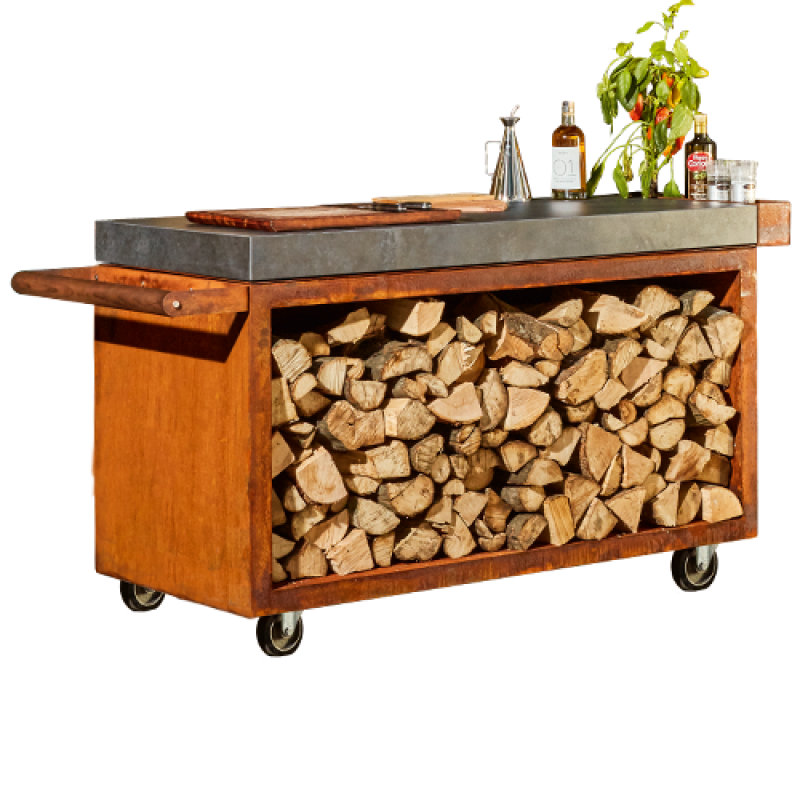 Mise en place table Corten 135 PRO Ceramic Dark Grey