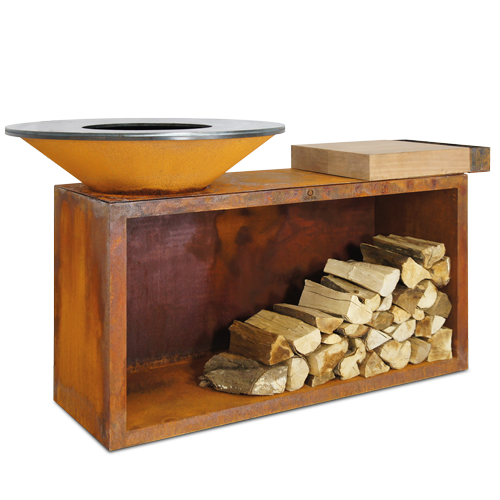 OFYR Island Corten 85 Teak Wood