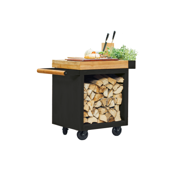 Mise en place table Black 65 PRO Teak Wood