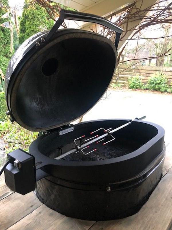 Kamado rotisserie – Spit on Fire Primo Ovaal 400