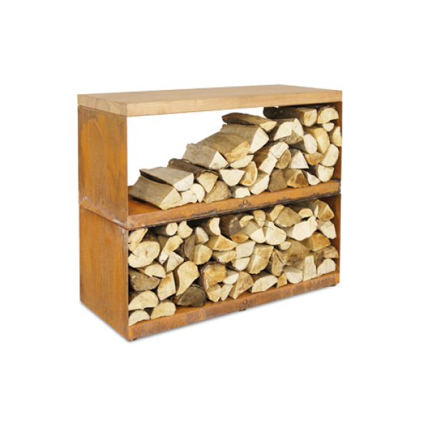 Wood Storage Corten Dressoir