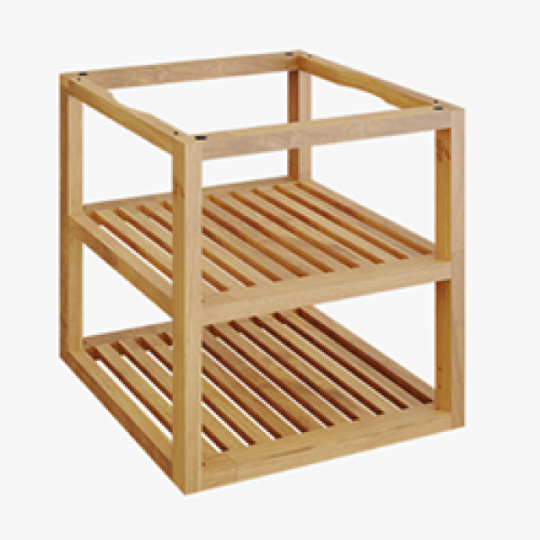 storage insert pro teak wood small